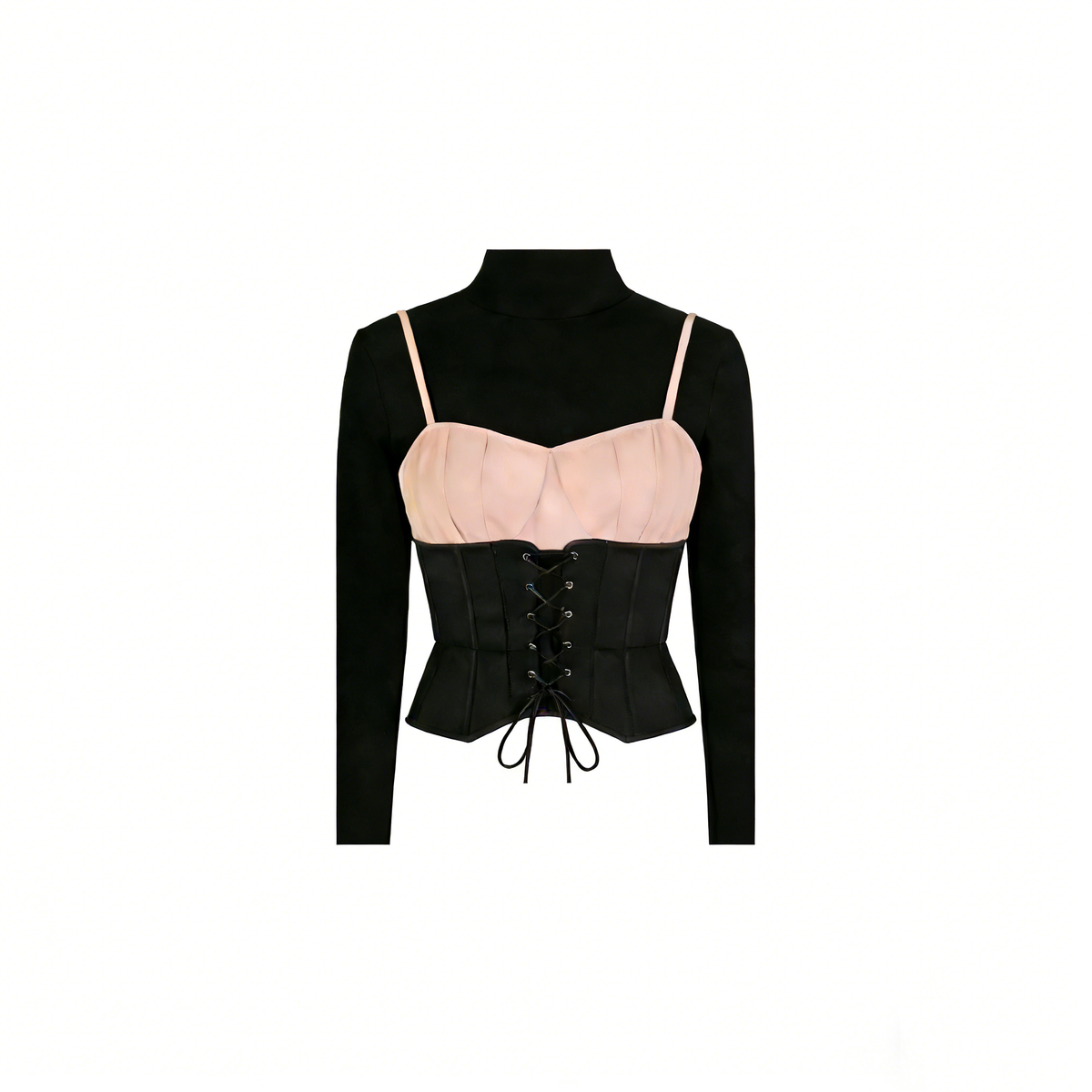 Gothic Two-Tone Corset Top